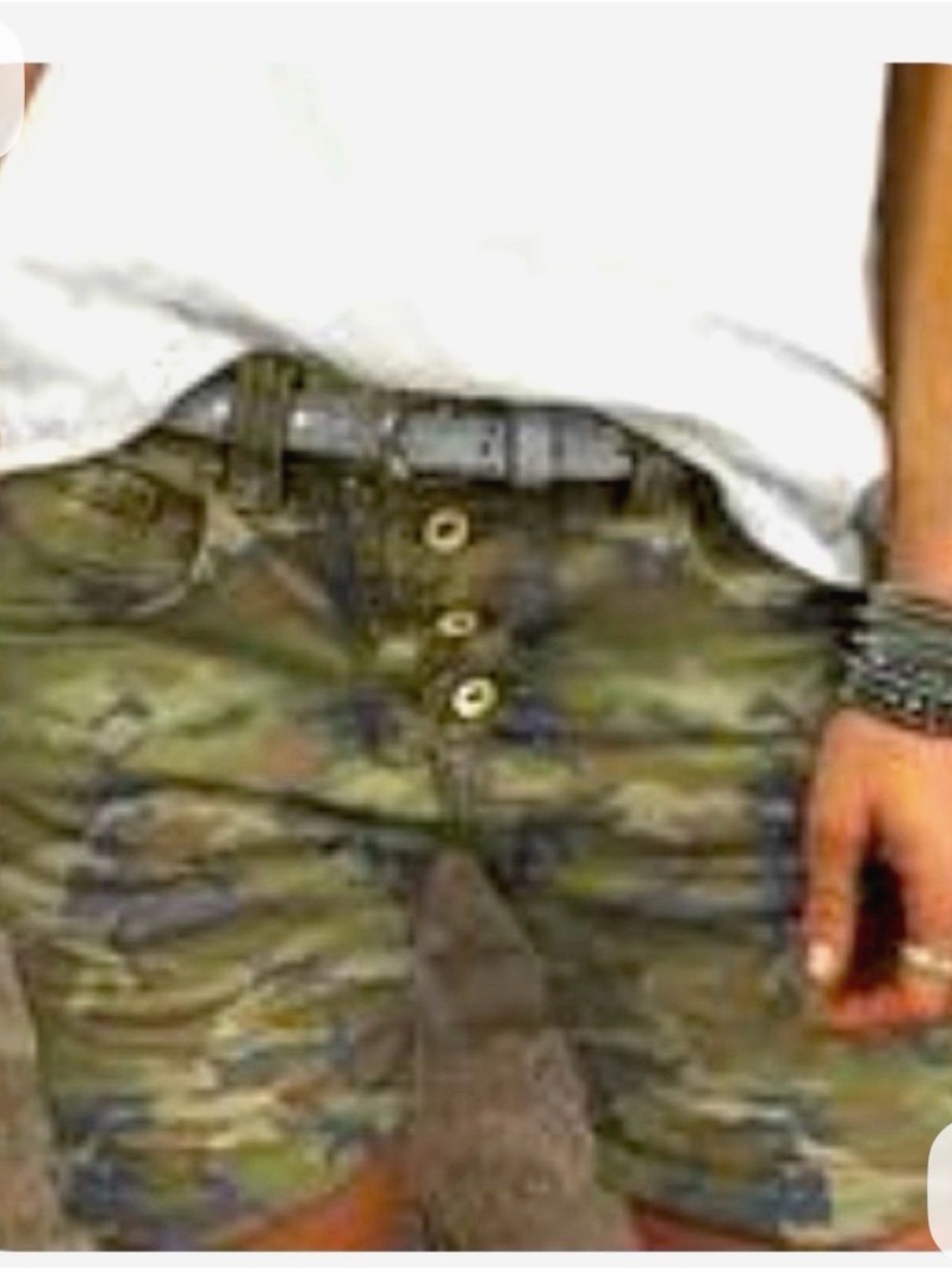 Women’s Camo Jean Shorts - Green Camouflage